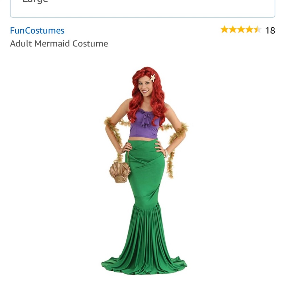 Full Ariel Halloween costume! Mermaid! Size M/L