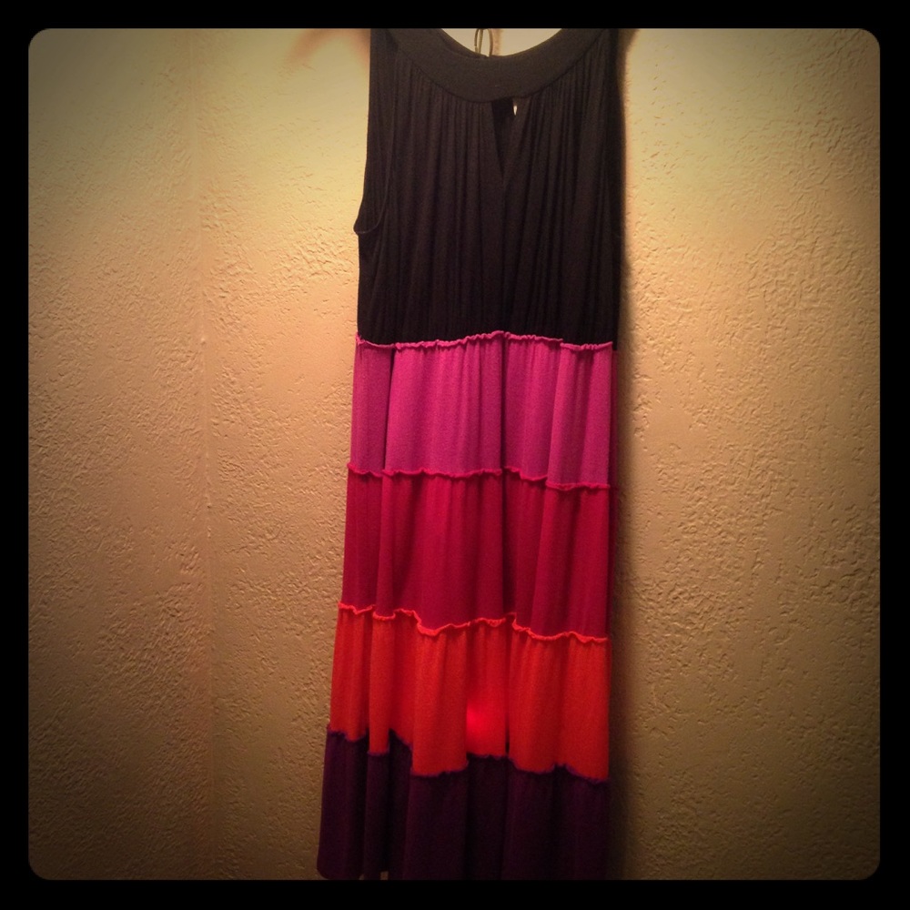 The most beautiful vibrant colored dress