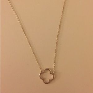 kate spade silver leaf flower necklace kate spade silver leaf flower necklace