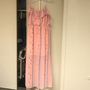 Spaghetti strap tribal dress