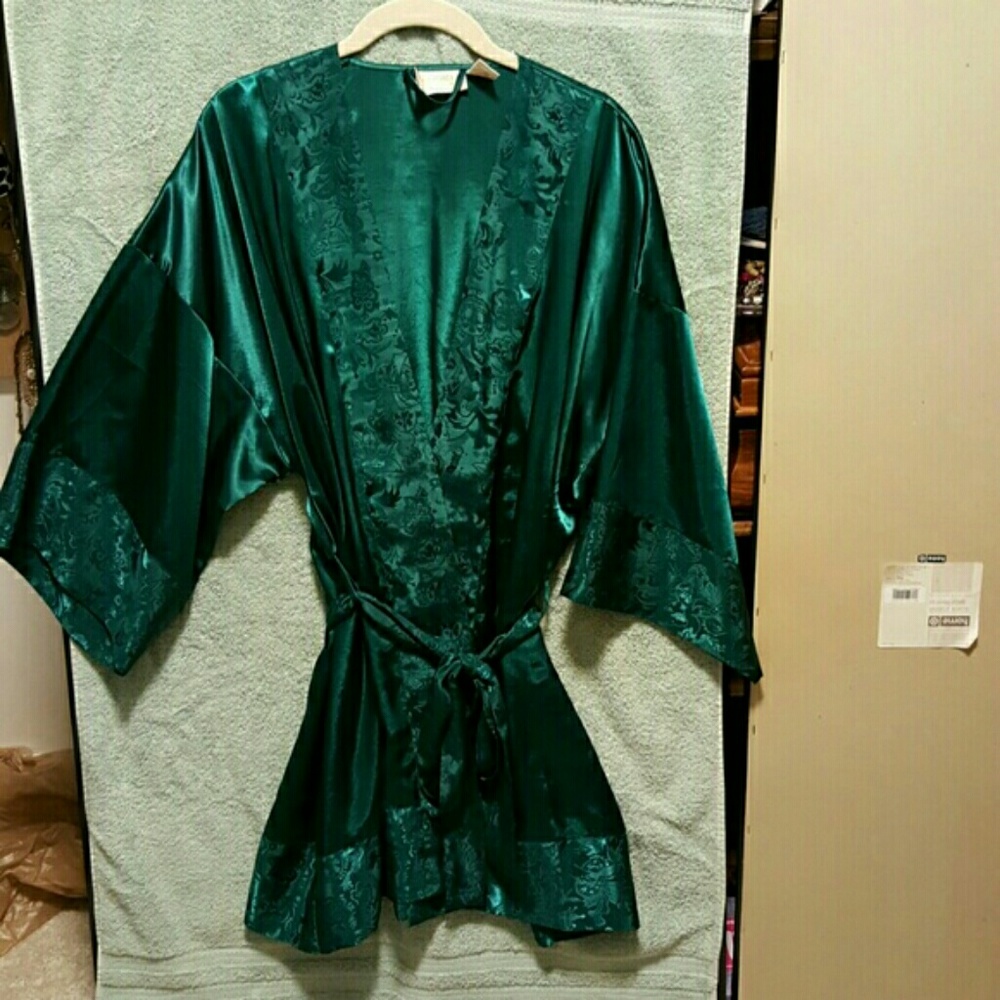 Emerald Green Kimono Robe