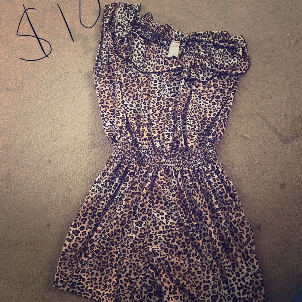 Cheetah print romper