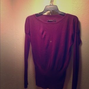 a beautiful deep purple thin sweater-the Limited