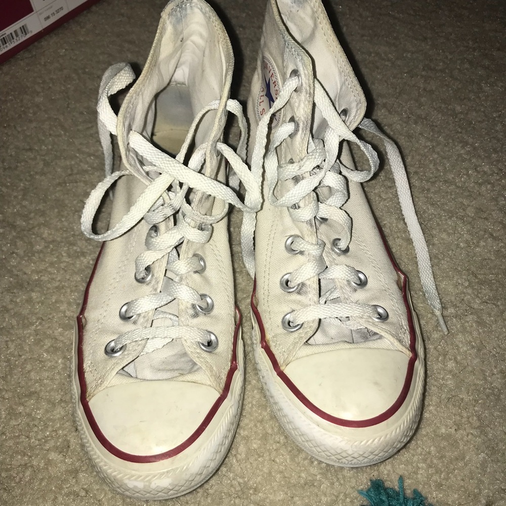 White Hightop Converse