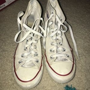 White Hightop Converse