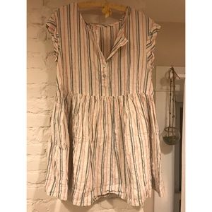 Free People Striped Babydoll Dress