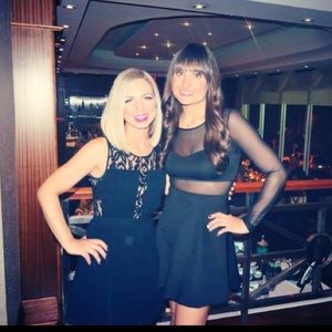 Forever 21 sheer black dress