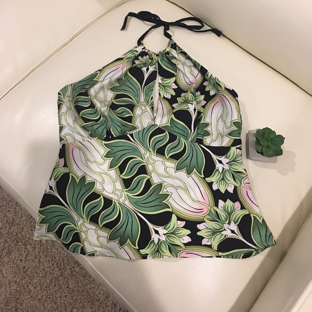 Silk halter top