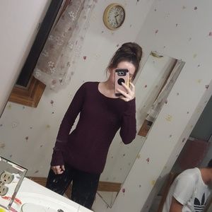 Purple long sleeve sweater