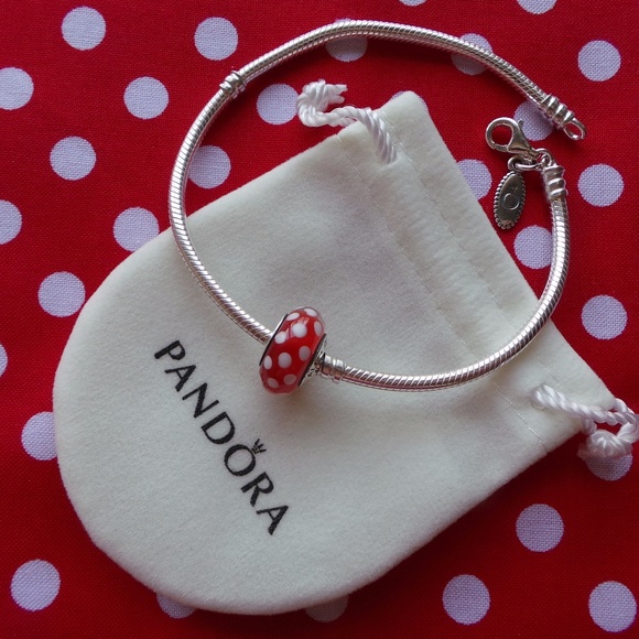 Pandora Disney Signature Minnie Dots Murano 791635 - Picture 1 of 5
