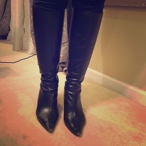 Black knee high Aldo boots