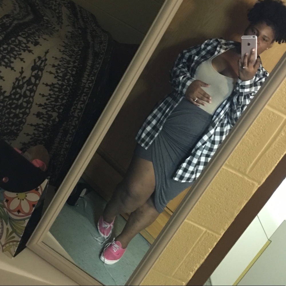 Plus Size Asymmetrical skirt