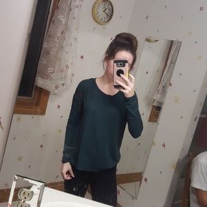 Long sleeve green top