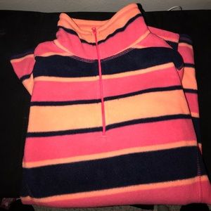 Striped old navy fleece pullover