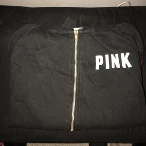 Black and red Victoria’s Secret pink jacket