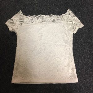 White Off the Shoulder Top