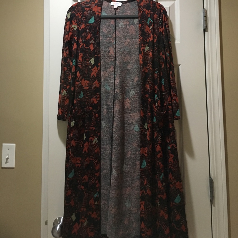 Lularoe Sarah tribal arrows burnt orange BNWT