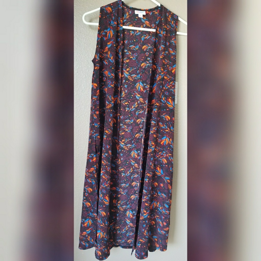 Lularoe Multicolor Feather Joy XS NWT