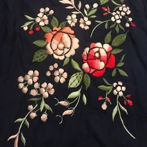 TINY, Embroidered racer-back tank