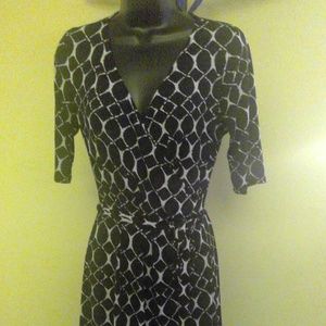 Blue and White Dress