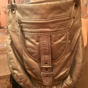 Bueno Purse in brushed gold