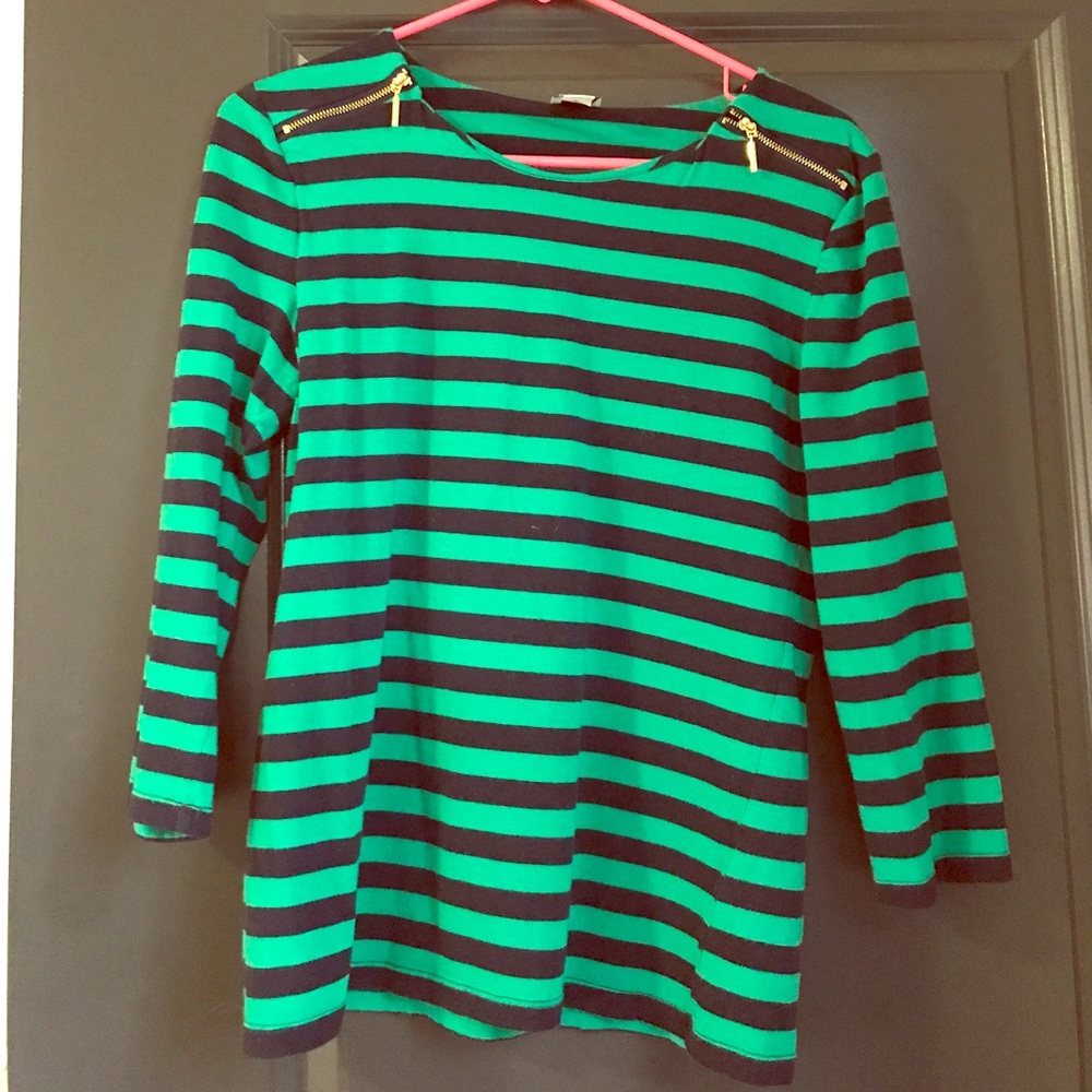 3/4 Length Striped Shirt