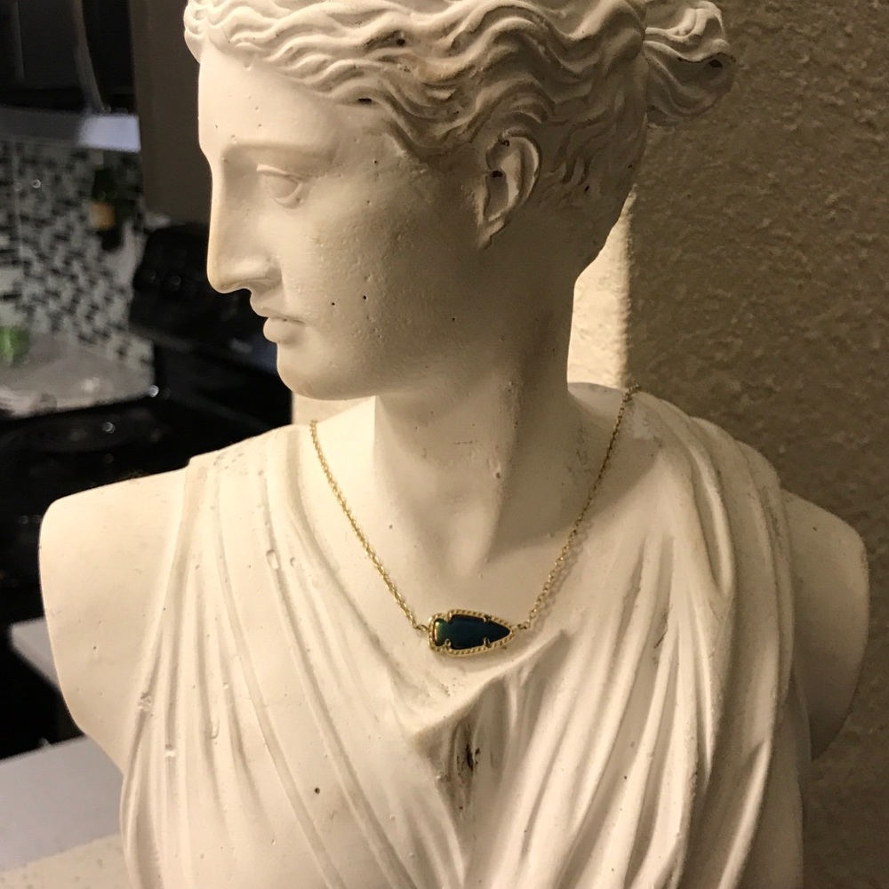 Kendra Scott Arrow Necklace - Blue/Green