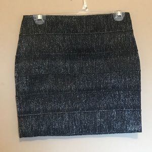 Charlotte Russe Glitter Medium Bodycon Skirt