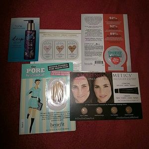 Lot of Foundation and skincare samples, Benefit