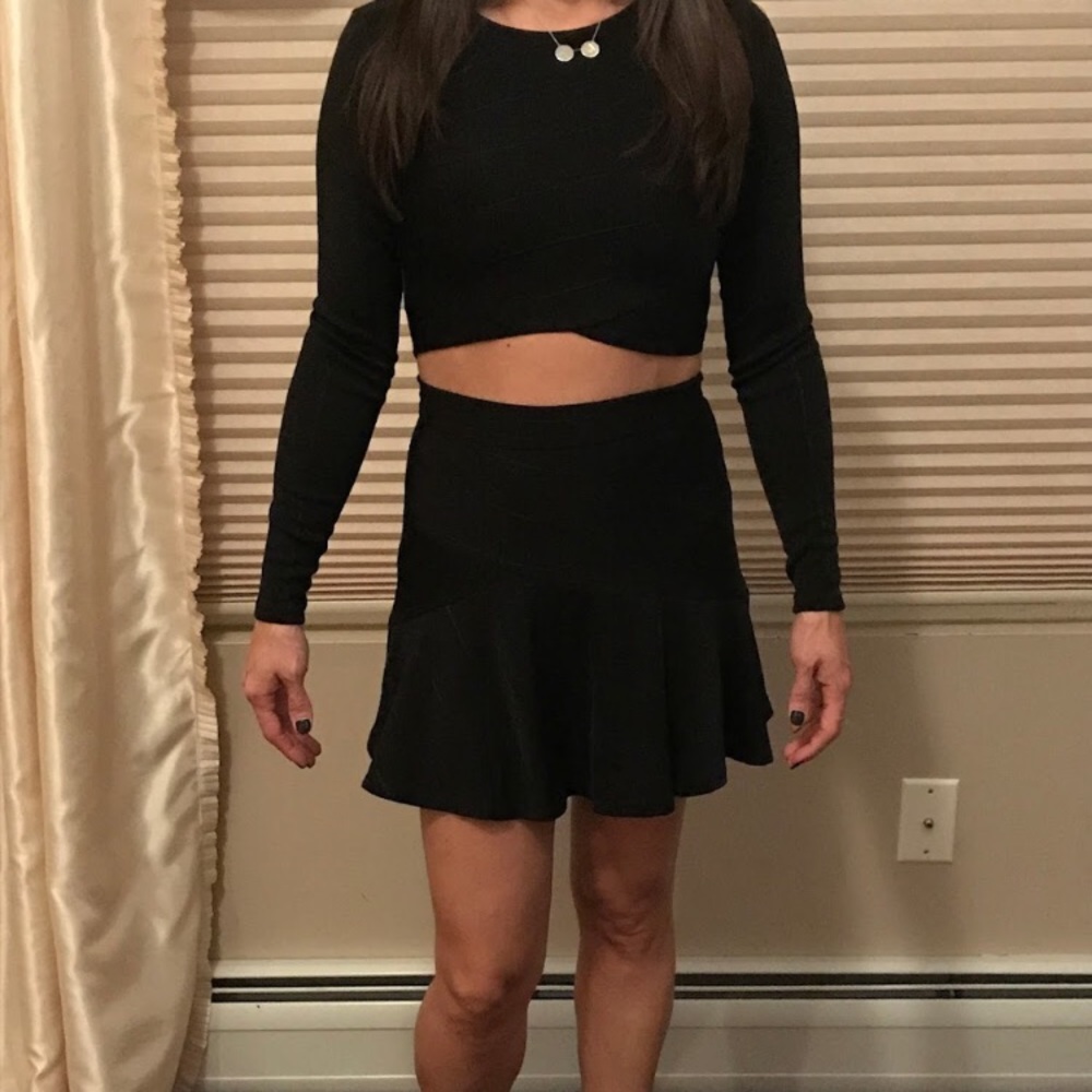 Two piece crop top set