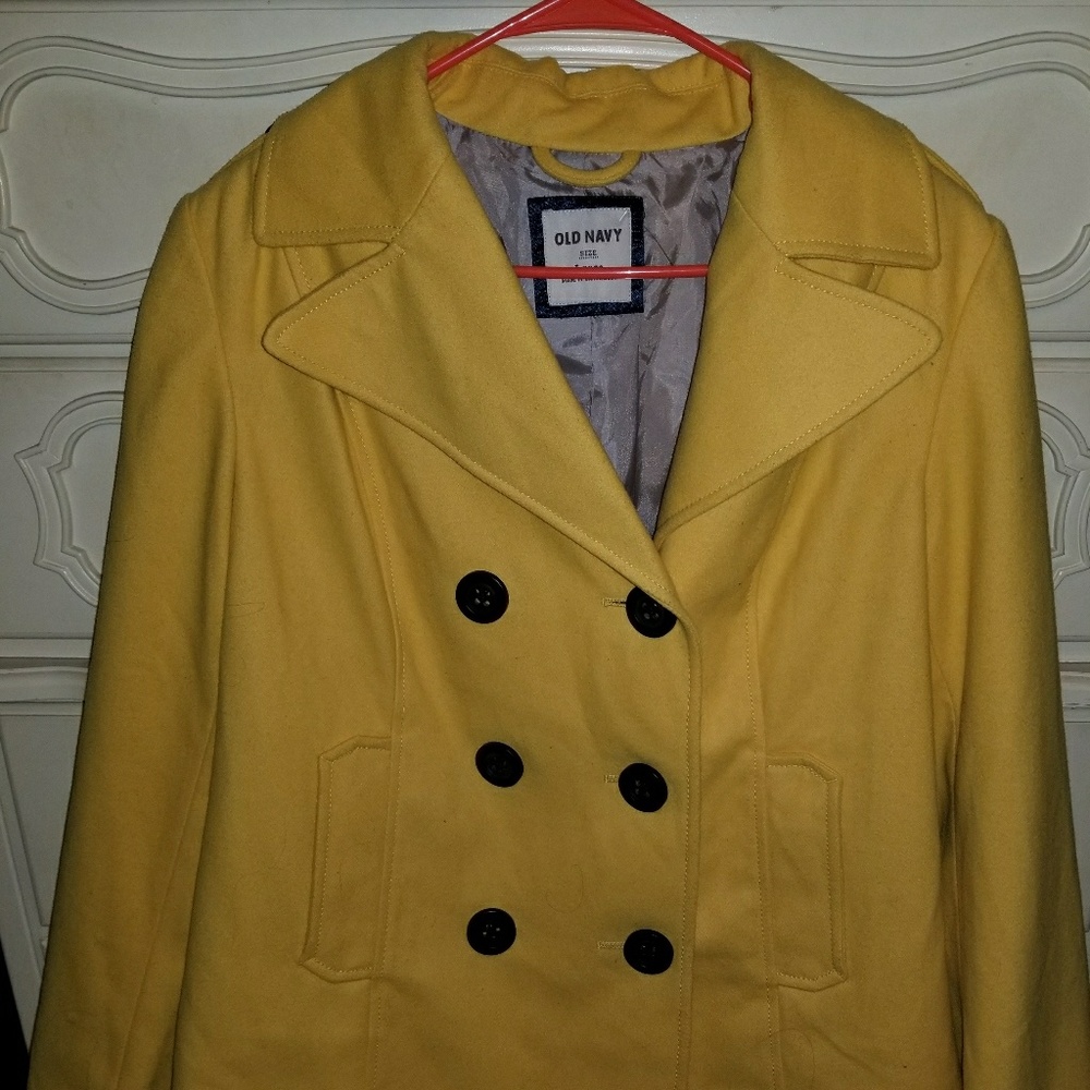 Old Navy Yellow Peacoat