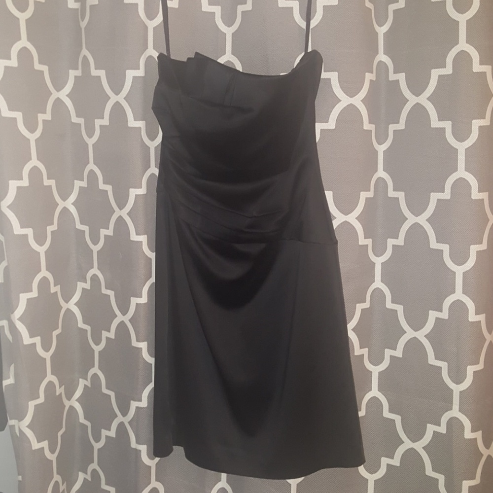 Black Strapless Cocktail Dress