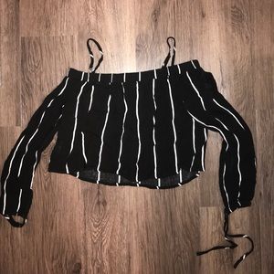 Crop off the shoulder Kendall & Kylie top