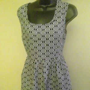 Blue and White Paterned Sundress