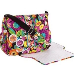 new VERA Bradley MESSENGER DIAPER Baby BAG w/c.pad new VERA Bradley MESSENGER DIAPER Baby BAG w/c.pad