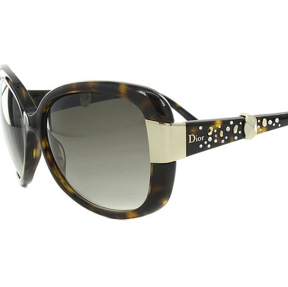 Christian Dior Accessories - GUC Christian Dior 086HA Tortoise/Brown Sunglasses