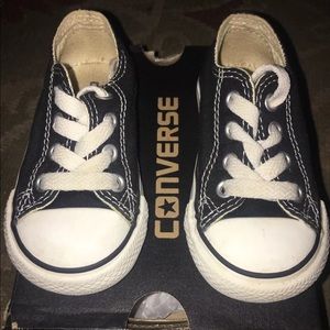 Infant black all star converse