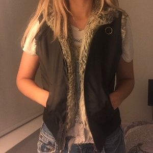 Fluffy vest