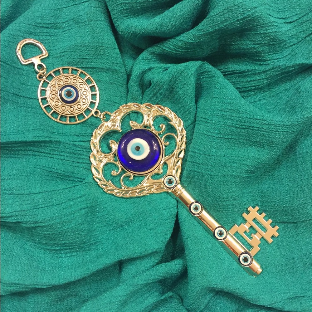 Decorative evil eye key