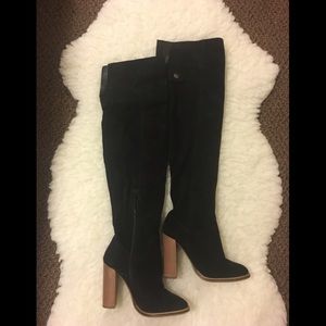 Over the Knee Thigh High Suede Boots