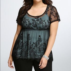 Torrid Black Lace Babydoll
