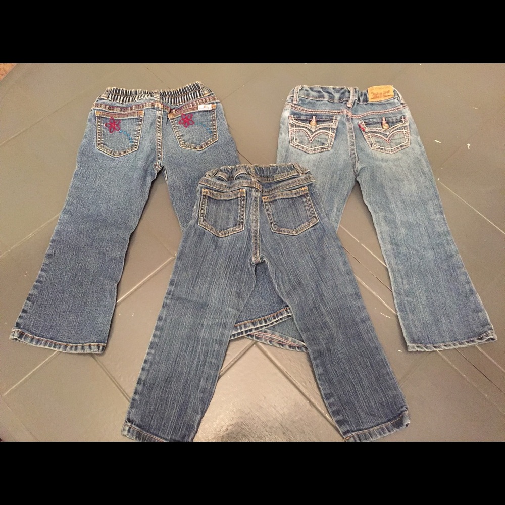 Lot 3t girls jeans