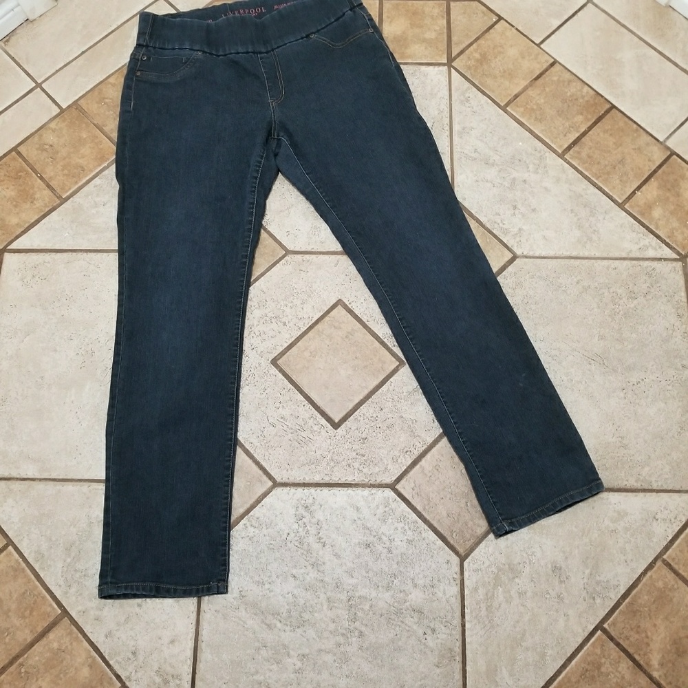 Liverpool denim straight leg jeann