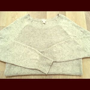 J. Crew Warmspun Waffle Knit Crewneck Sweater