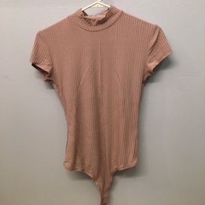 Pacsun Mock Neck Ribbed Bodysuit