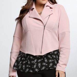 Torrid Pale Pink Moto Jacket