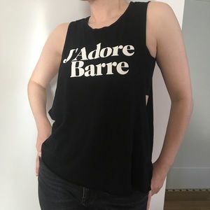 Black J'adore Barre Tank
