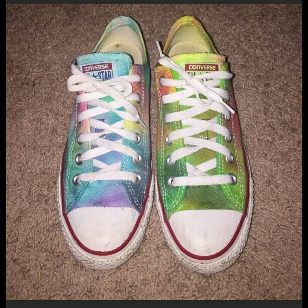 Tie dyed converse