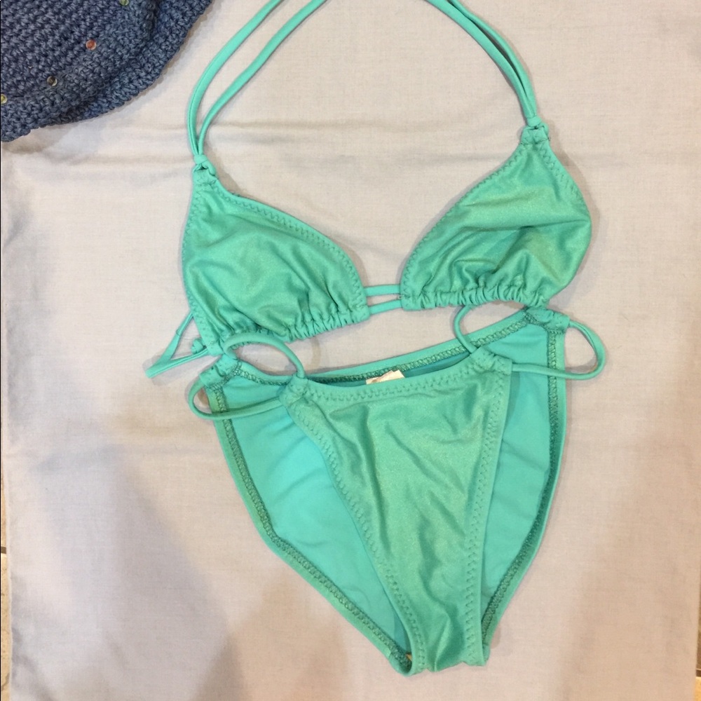 Victoria’s Secret turquoise swimsuit