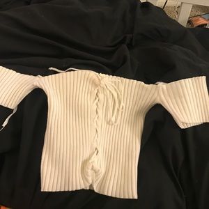 off shoulder crop too